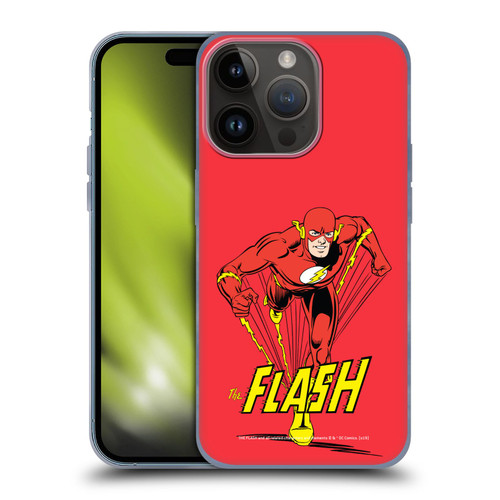 The Flash DC Comics Vintage Speedster Soft Gel Case for Apple iPhone 15 Pro