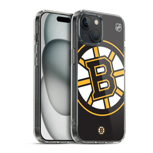 NHL Boston Bruins Oversized Soft Gel Case for Apple iPhone 15 & MagSafe