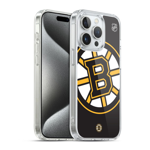 NHL Boston Bruins Oversized Soft Gel Case for Apple iPhone 15 Pro & MagSafe