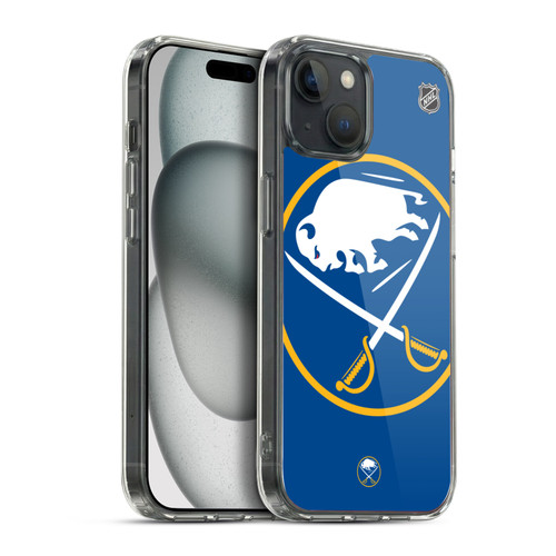 NHL Buffalo Sabres Oversized Soft Gel Case for Apple iPhone 15 Plus