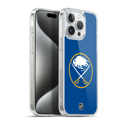 NHL Buffalo Sabres Plain Soft Gel Case for Apple iPhone 15 Pro Max