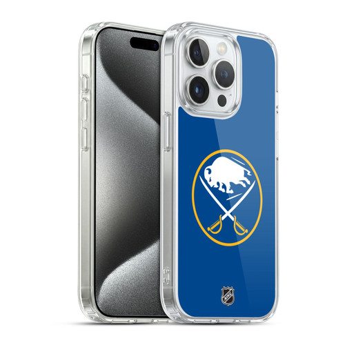 NHL Buffalo Sabres Plain Soft Gel Case for Apple iPhone 15 Pro