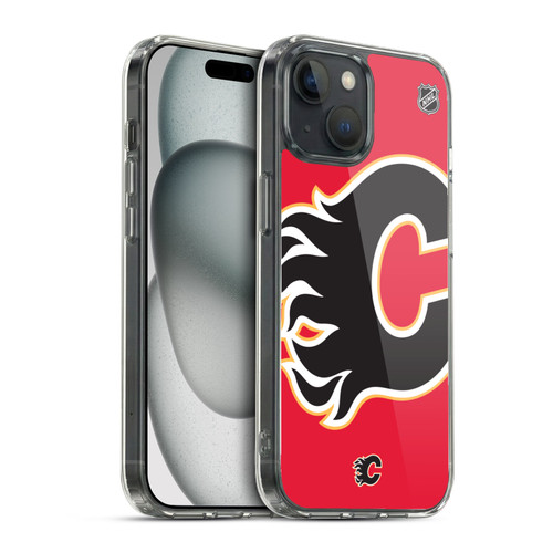 NHL Calgary Flames Oversized Soft Gel Case for Apple iPhone 15 & MagSafe