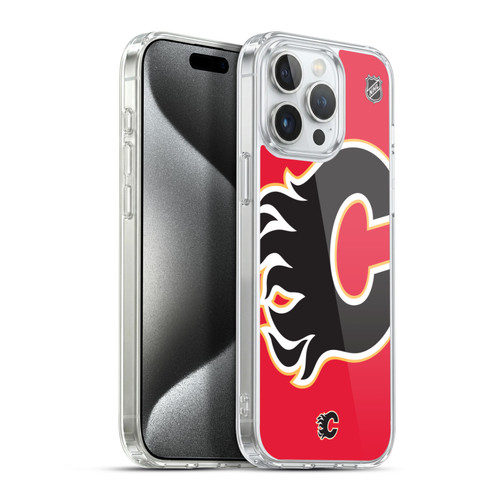 NHL Calgary Flames Oversized Soft Gel Case for Apple iPhone 15 Pro Max & MagSafe