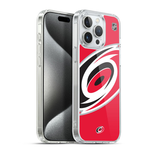 NHL Carolina Hurricanes Oversized Soft Gel Case for Apple iPhone 15 Pro Max