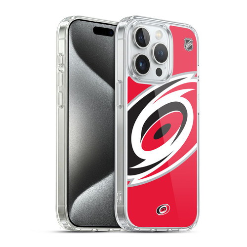 NHL Carolina Hurricanes Oversized Soft Gel Case for Apple iPhone 15 Pro