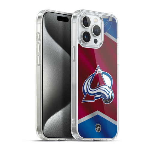NHL Colorado Avalanche Jersey Soft Gel Case for Apple iPhone 15 Pro Max & MagSafe