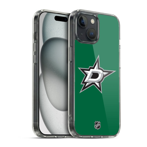NHL Dallas Stars Plain Soft Gel Case for Apple iPhone 15
