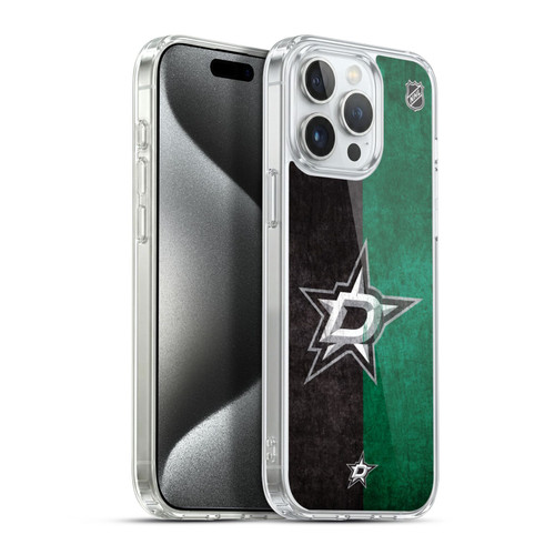 NHL Dallas Stars Half Distressed Soft Gel Case for Apple iPhone 15 Pro Max