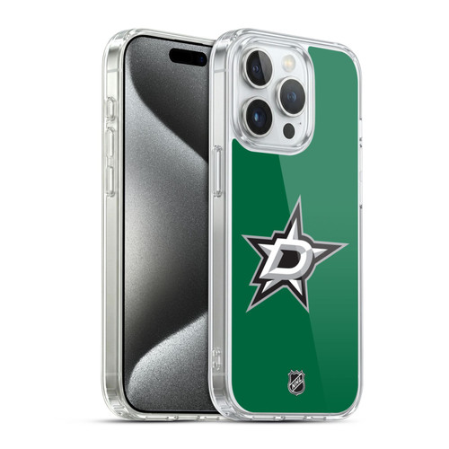NHL Dallas Stars Plain Soft Gel Case for Apple iPhone 15 Pro