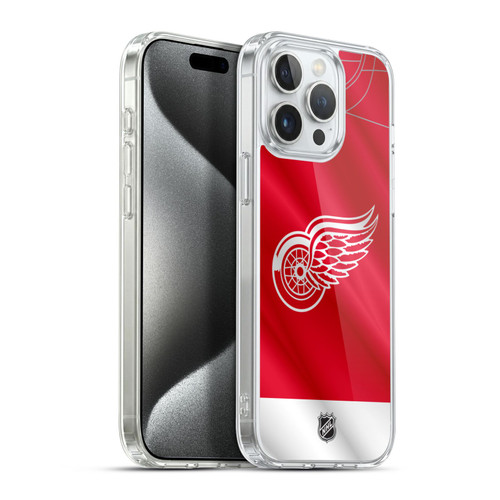 NHL Detroit Red Wings Jersey Soft Gel Case for Apple iPhone 15 Pro Max & MagSafe
