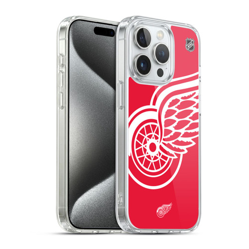 NHL Detroit Red Wings Oversized Soft Gel Case for Apple iPhone 15 Pro & MagSafe