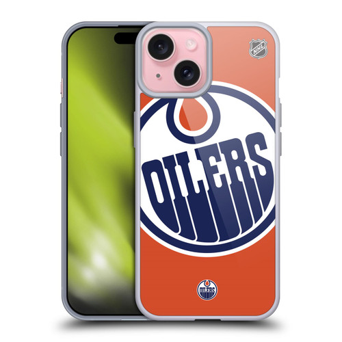 NHL Edmonton Oilers Oversized Soft Gel Case for Apple iPhone 15