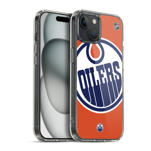NHL Edmonton Oilers Oversized Soft Gel Case for Apple iPhone 15 Plus & MagSafe