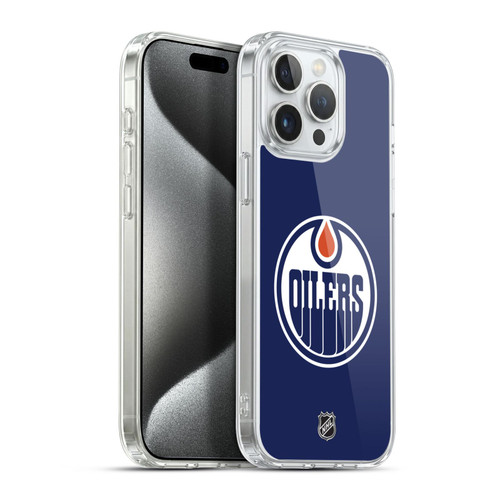 NHL Edmonton Oilers Plain Soft Gel Case for Apple iPhone 15 Pro Max & MagSafe