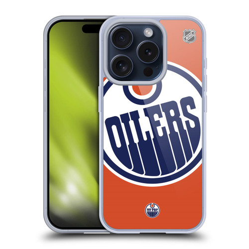 NHL Edmonton Oilers Oversized Soft Gel Case for Apple iPhone 15 Pro