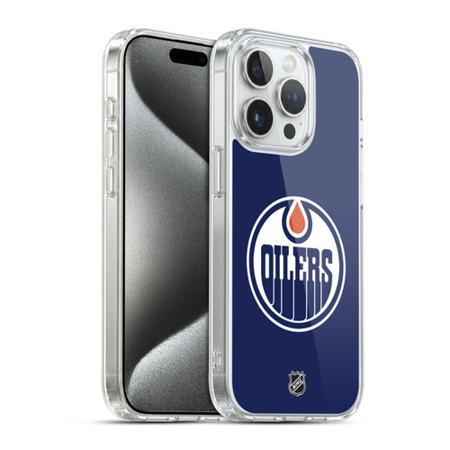NHL Edmonton Oilers Plain Soft Gel Case for Apple iPhone 15 Pro & MagSafe