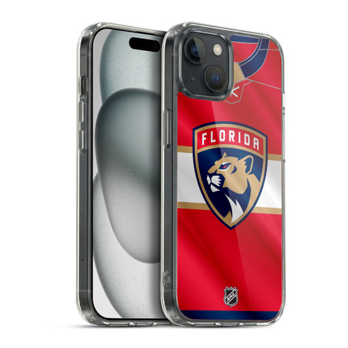 NHL Florida Panthers Jersey Soft Gel Case for Apple iPhone 15 Plus
