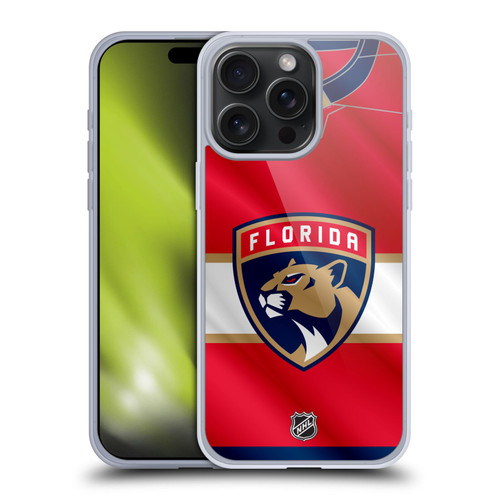 NHL Florida Panthers Jersey Soft Gel Case for Apple iPhone 15 Pro Max