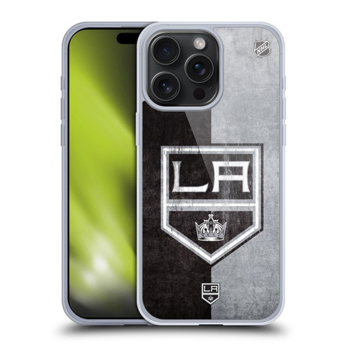 NHL Los Angeles Kings Half Distressed Soft Gel Case for Apple iPhone 15 Pro Max