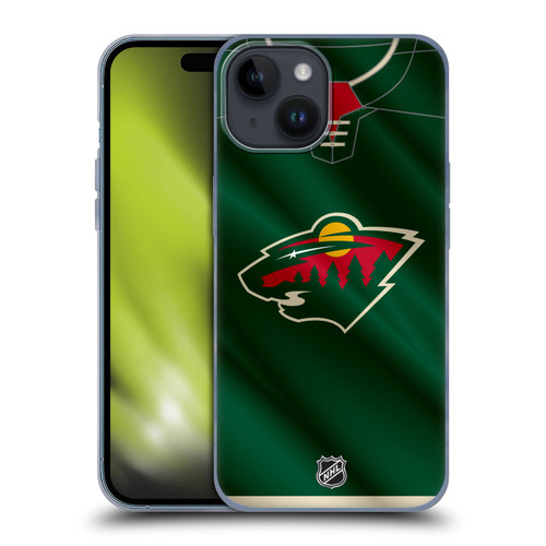 NHL Minnesota Wild Jersey Soft Gel Case for Apple iPhone 15