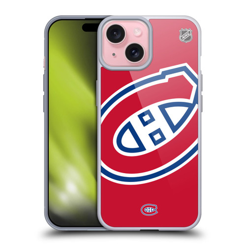 NHL Montreal Canadiens Oversized Soft Gel Case for Apple iPhone 15