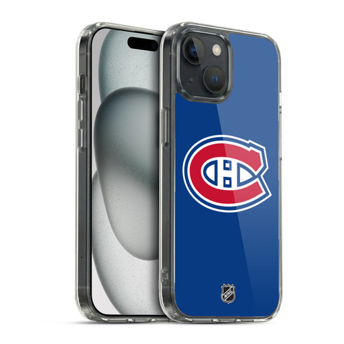 NHL Montreal Canadiens Plain Soft Gel Case for Apple iPhone 15