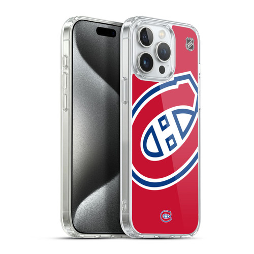 NHL Montreal Canadiens Oversized Soft Gel Case for Apple iPhone 15 Pro Max