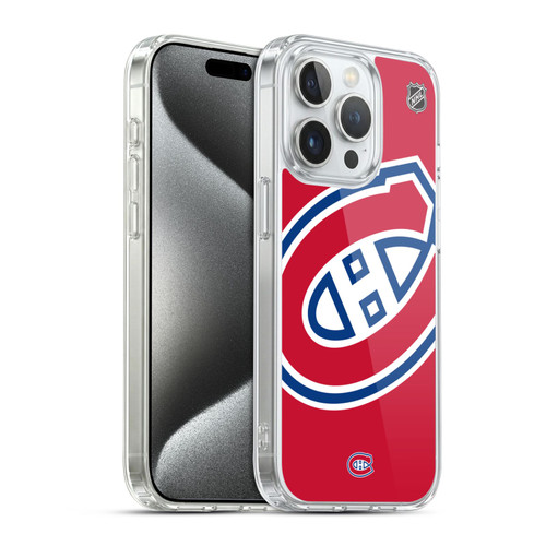 NHL Montreal Canadiens Oversized Soft Gel Case for Apple iPhone 15 Pro