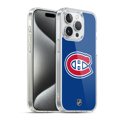 NHL Montreal Canadiens Plain Soft Gel Case for Apple iPhone 15 Pro