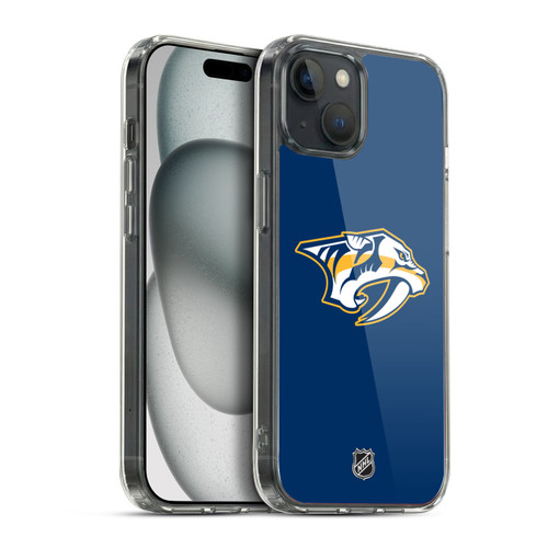 NHL Nashville Predators Plain Soft Gel Case for Apple iPhone 15 Plus & MagSafe