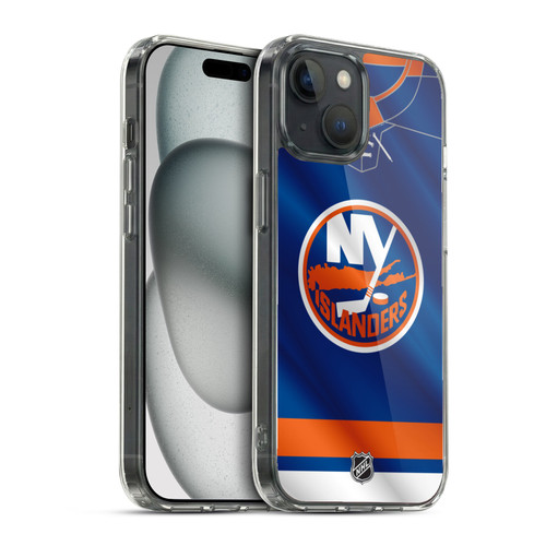 NHL New York Islanders Jersey Soft Gel Case for Apple iPhone 15