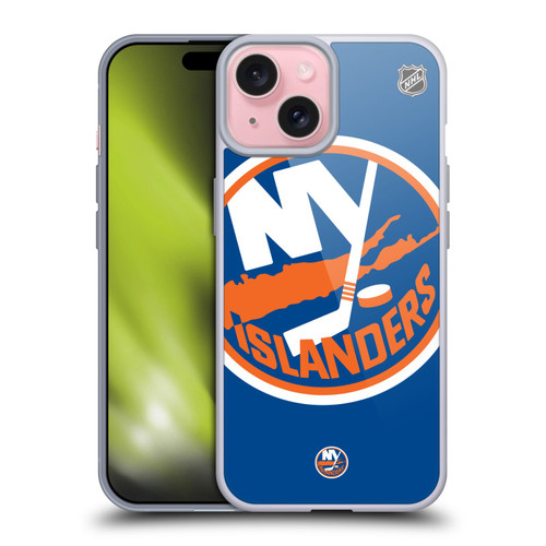 NHL New York Islanders Oversized Soft Gel Case for Apple iPhone 15