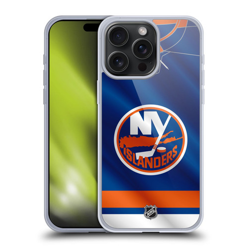 NHL New York Islanders Jersey Soft Gel Case for Apple iPhone 15 Pro Max