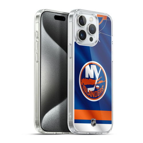 NHL New York Islanders Jersey Soft Gel Case for Apple iPhone 15 Pro Max