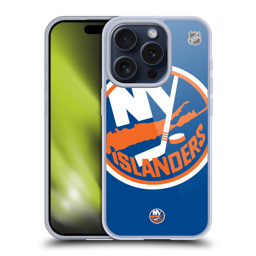 NHL New York Islanders Oversized Soft Gel Case for Apple iPhone 15 Pro