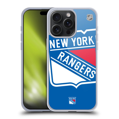 NHL New York Rangers Oversized Soft Gel Case for Apple iPhone 15 Pro Max & MagSafe
