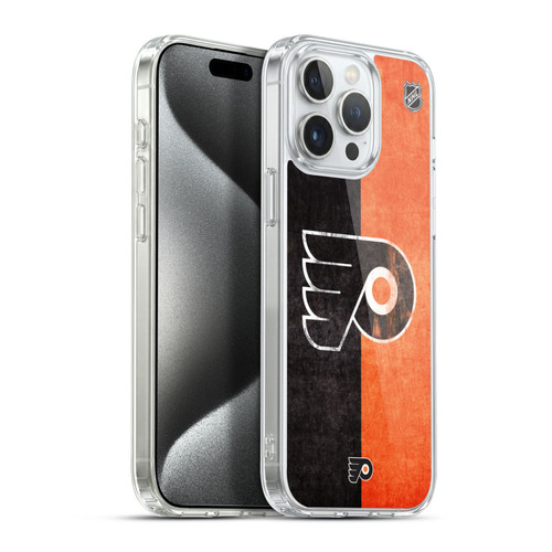 NHL Philadelphia Flyers Half Distressed Soft Gel Case for Apple iPhone 15 Pro Max & MagSafe