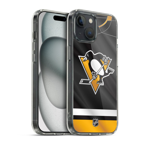 NHL Pittsburgh Penguins Jersey Soft Gel Case for Apple iPhone 15 & MagSafe