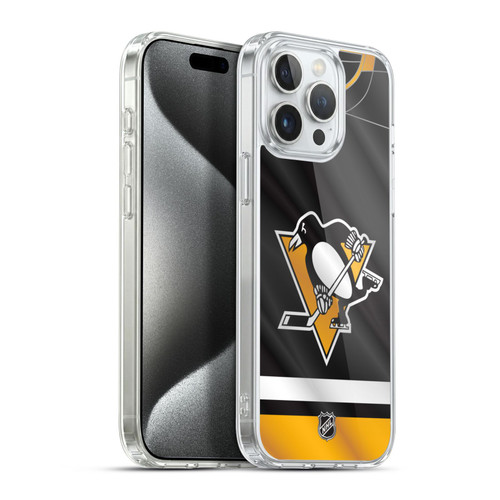 NHL Pittsburgh Penguins Jersey Soft Gel Case for Apple iPhone 15 Pro Max & MagSafe