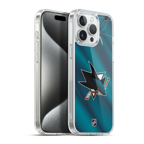 NHL San Jose Sharks Jersey Soft Gel Case for Apple iPhone 15 Pro Max