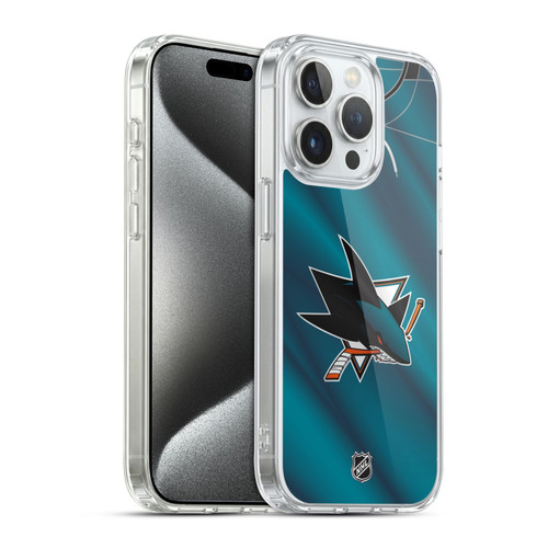 NHL San Jose Sharks Jersey Soft Gel Case for Apple iPhone 15 Pro