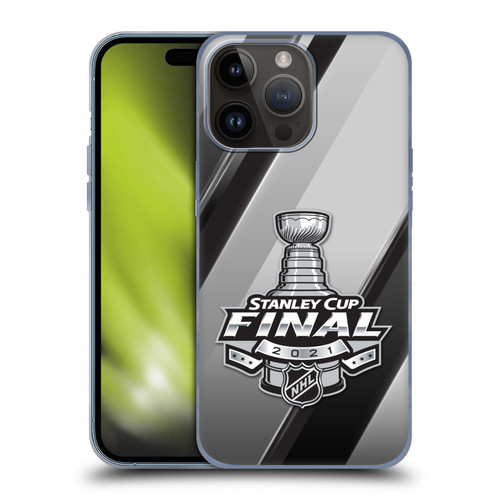 NHL 2021 Stanley Cup Final Stripes 2 Soft Gel Case for Apple iPhone 15 Pro Max