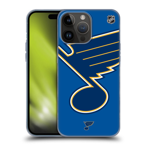 NHL St Louis Blues Oversized Soft Gel Case for Apple iPhone 15 Pro Max