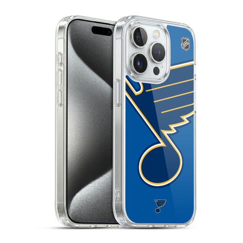 NHL St Louis Blues Oversized Soft Gel Case for Apple iPhone 15 Pro & MagSafe