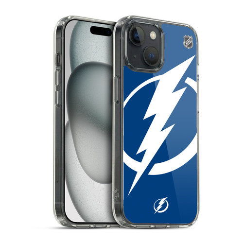NHL Tampa Bay Lightning Oversized Soft Gel Case for Apple iPhone 15