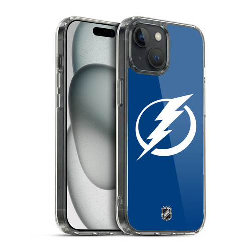 NHL Tampa Bay Lightning Plain Soft Gel Case for Apple iPhone 15