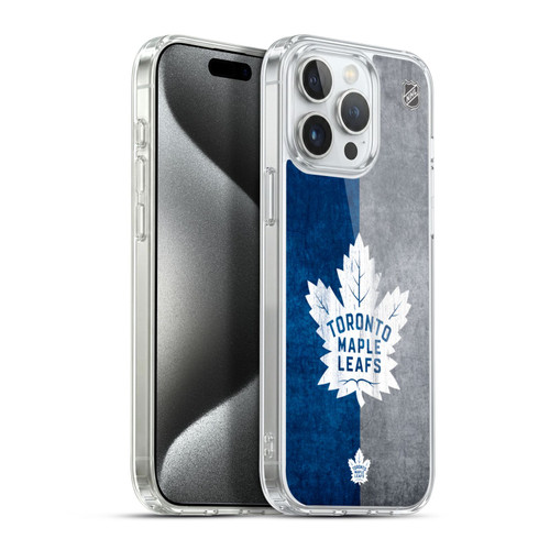 NHL Toronto Maple Leafs Half Distressed Soft Gel Case for Apple iPhone 15 Pro Max & MagSafe