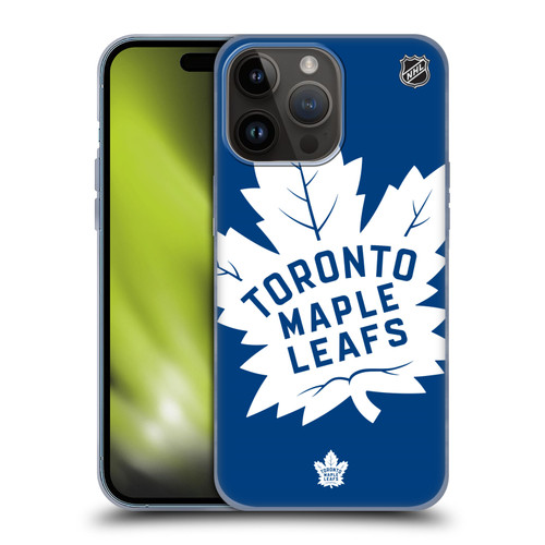 NHL Toronto Maple Leafs Oversized Soft Gel Case for Apple iPhone 15 Pro Max
