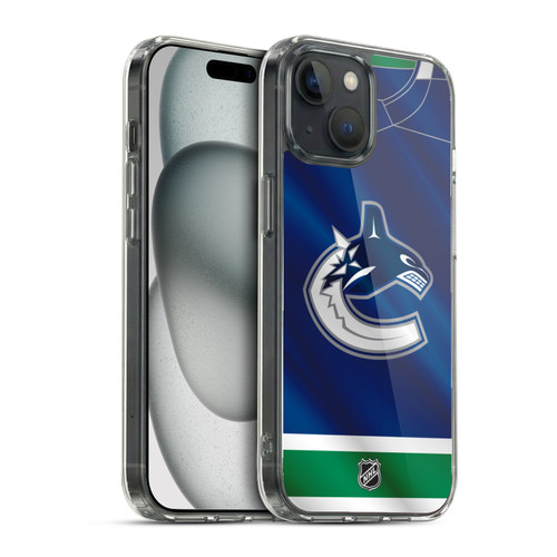 NHL Vancouver Canucks Jersey Soft Gel Case for Apple iPhone 15 & MagSafe